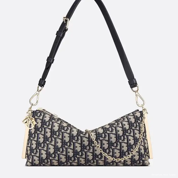 Club Canvas Motif Dior Blue Oblique Bag 0522 Luxury